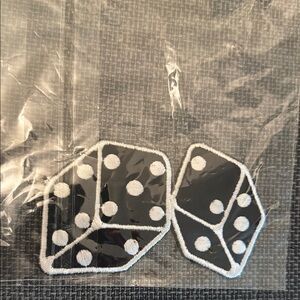Black and White Dice Patch